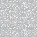 Secret Winter Garden Flannel F658 2  Grey Snowberries Lewis and Irene
