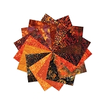 Hoffman Batik Fat Quarter Bundle Fire