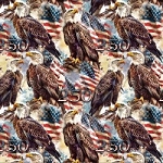 America 250 Years 87085C Eagle Flag Digital Print David Textiles
