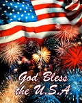 God Bless The USA GG00714C1 36 Inch Digital Panel David Textiles
