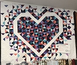 Northcott Stonehenge Gradations Ombre Exploding Hearts Quilt Kit