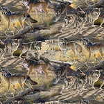 Multi Wolves ML30672C1 Digital Print David Textiles