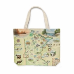 Minnesota Map Canvas Totebag Explorer Maps