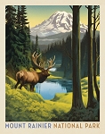 National Parks PD16133 36 Inch Digital Panel Mount Rainier Riley Blake