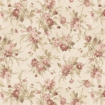 Yardley House R541955D Tan Flowers Marcus Fabrics