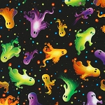 Ghosts Night Quilting D23087438 Black Allover Ghosts Robert Kaufman