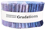 New Stonehenge Gradations Twilight 47 Jelly Roll Strip Northcott