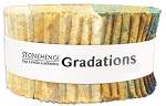 New Stonehenge Gradations Oxidized Copper 68 Jelly Roll Strip Northcott