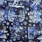 AMNSH 2025 SH183 570 Minnesota Sports Blue Cornflower Island Batik
