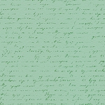 Sweet Magnolia Digital 5372 T Script Teal P and B Textiles