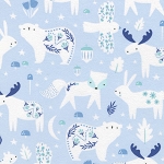 Gentle Night Flannel 22364 4 Blue Robert Kaufman
