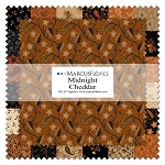 Midnight Cheddar  10 Inch Square Layer Cake Marcus Fabrics