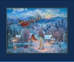 The Night Before Christmas C5865 Panel P and B Textiles