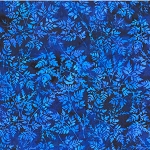 Bali Batik Packed Leaves W2579 17 Cobalt Hoffman