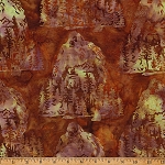 Bigfoot Forest Bali Batik X2641 573 Pecan Hoffman