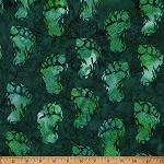 Bigfoot Footprint Bali Batik X2642 60 Hunter Hoffman