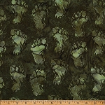 Bigfoot Footprint Bali Batik X2642 96 Hoffman