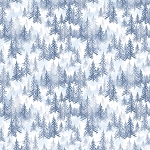Joyful Winter Digital Y3814 88 Forest Denim Clothworks