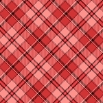 Joyful Winter Digital Y3815 4 Diagonal Plaid Light Red Clothworks
