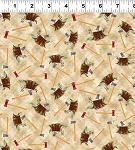 Quilt Minnesota 2024 Y4180 64 Light Caramel Digital Axes Stumps Clothworks