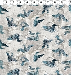 Quilt Minnesota 2025 Digital Loons Y4502 105 Dark Teal Clothworks