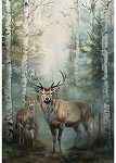 Stag and Stone Y5796 44 Forest Panel Stag Hoffman