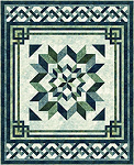 New Stonehenge Carpenters Apprentice Blue Planet Pine Ridge Twin Quilt Kit Northcott