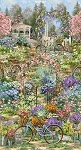 Flower Market Scene C4832 Garden, Timeless Treasures