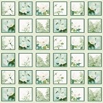 Sweet Magnolia 5 Inch Charm Square Pack P and B Textiles