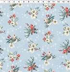 Quilt Minnesota 2026 Y4886 87 Light Denim Digital Floral Birds Clothworks