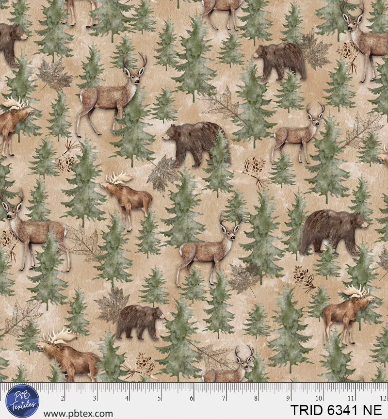 Trail Ridge 6341 NE Forest Animals P and B Textiles