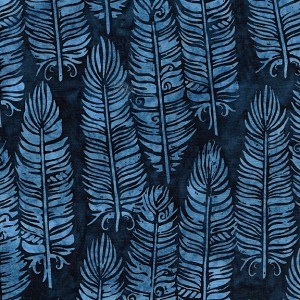 Prairie Skies 121921585 Vertical Feather Navy Island Batiks 
