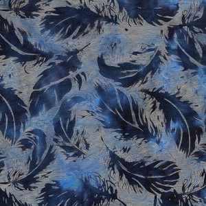 Prairie Skies 121922513 Tossed Feathers Blue Island Batiks 
