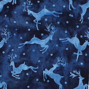 Glacier Bay Batik 122011591 Flying Deer Midnight Blue Island Batik 