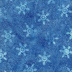 Glacier Bay Batik 122012530 Snowflake Bluebird Island Batik 