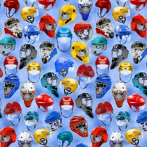Power Play 12453 05 Hockey Helmets Light Blue Benartex 