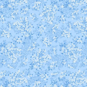 Daisy Delight 12462 02 Wild Flower Light Blue Kanvas 