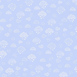 Sweet Dreams Flannel 12494F 05 Sky Blue Clouds Benartex 