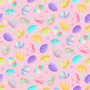 Spring Garden Gnomes 12629 21 Pink Easter Eggs Kanvas 