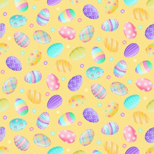 Spring Garden Gnomes 12629 33 Yellow Easter Eggs Kanvas 