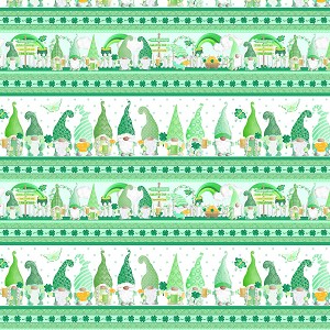 Lucky Gnomes 12661 90 Border Stripe Kanvas 