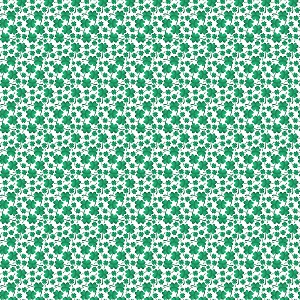 Lucky Gnomes 12662 09 White Mini Clovers Kanvas 