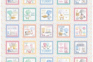 Gnomebody Bakes it Better 12825 99 Multi Gnome Baking Boxes Benartex Kanvas 