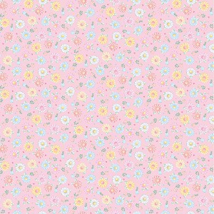 Gnomebody Bakes it Better 12832 21 Pink Sweet Flowers Benartex Kanvas 