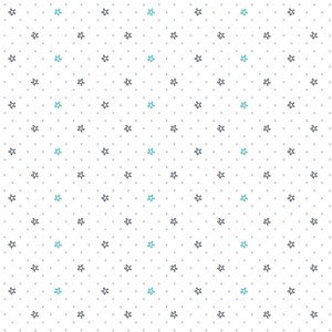 Doodle Baby Flannel 1323F 81 Turq White Mini Flowers Benartex 