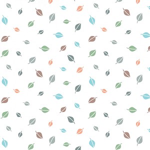 Cozy Forest Flannel 14712F 09 White Leaves Benartex 