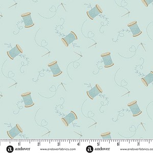 Sewing Bird Laundry Basket 1605 B Andover Fabrics 