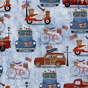 Patriotic Summer 17345 Blue Vehicles 3 Wishes 