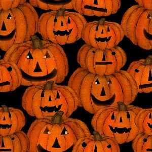Spooky Night 18113 Black Jack o lanterns 3 Wishes 