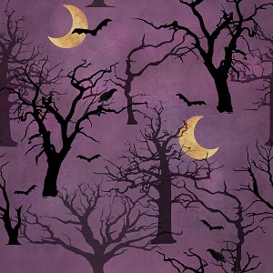 Spooky Night 18114 Purple Forest 3 Wishes 